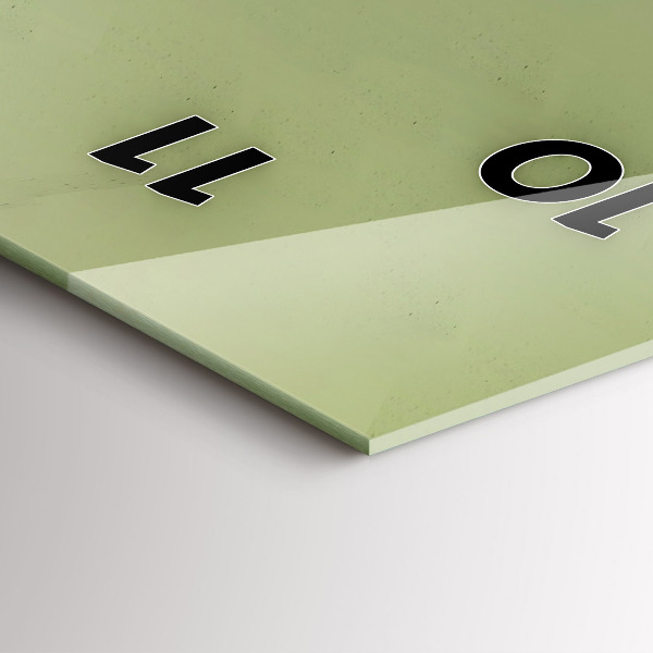 Reloj de cristal vertical Alce gráfico - espejomat.es