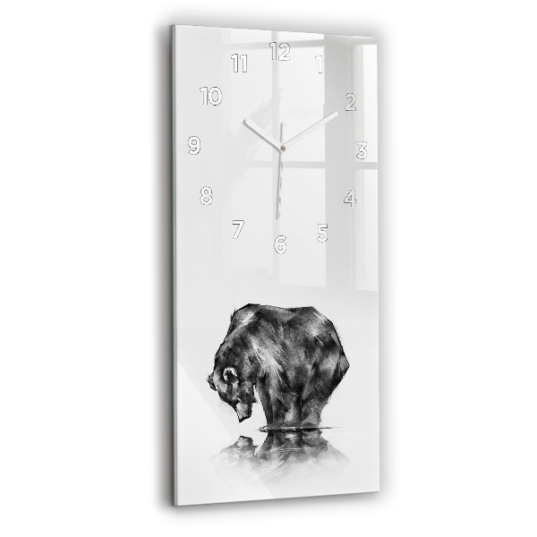 Reloj vertical Dibujo oso - espejomat.es