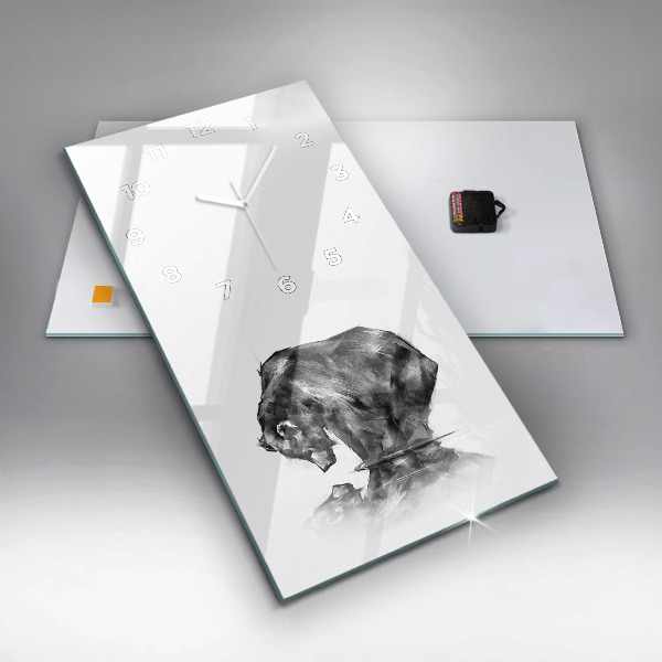 Reloj vertical Dibujo oso - espejomat.es