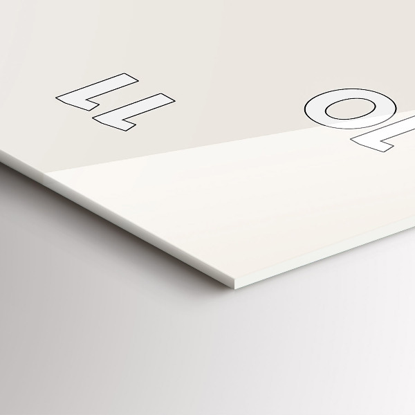 Reloj de cristal vertical Retrato pintado de un tigre - espejomat.es