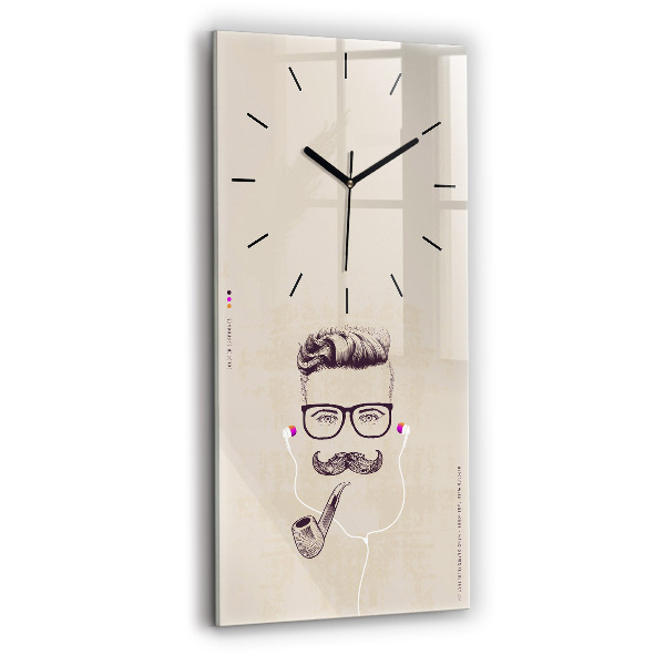 Reloj vertical Hombre con pipa - espejomat.es