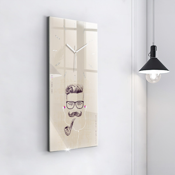 Reloj vertical Hombre con pipa - espejomat.es