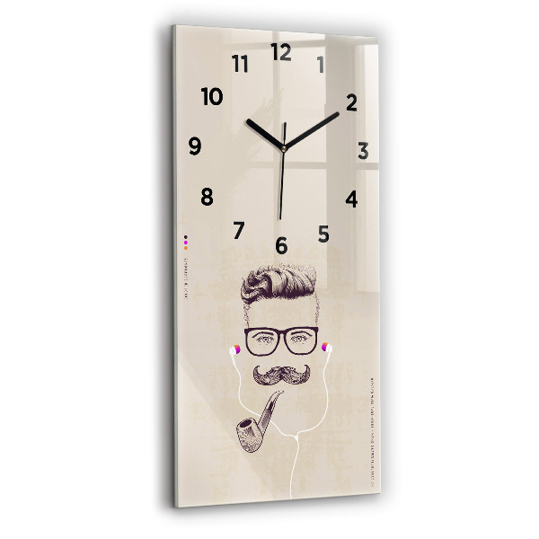 Reloj vertical Hombre con pipa - espejomat.es