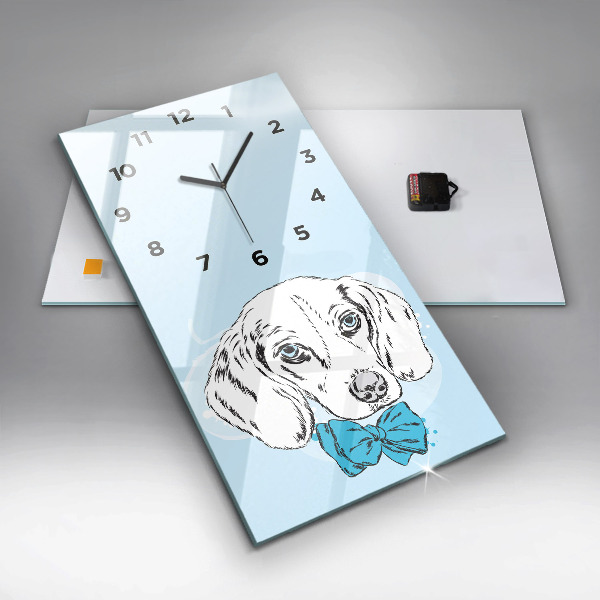 Reloj vertical Perro cachorro - espejomat.es