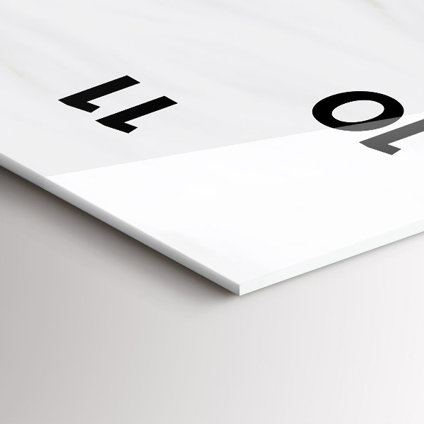 Reloj de cristal vertical Gatito durmiendo - espejomat.es