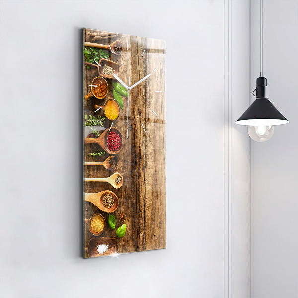 Reloj vertical Cucharas de especias - espejomat.es