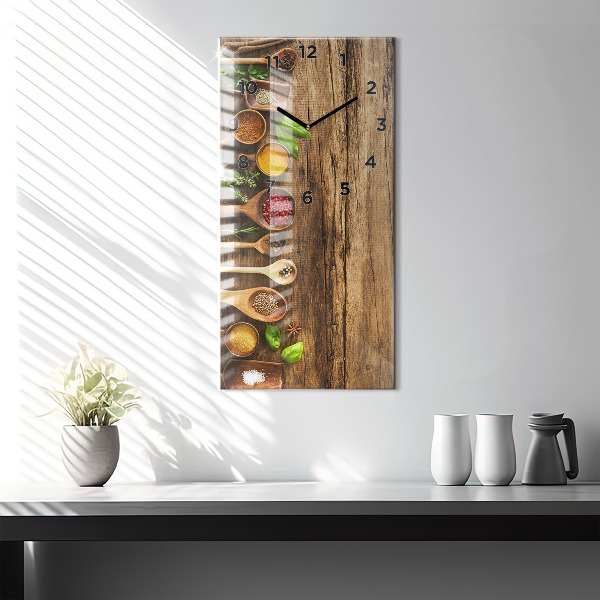 Reloj vertical Cucharas de especias - espejomat.es