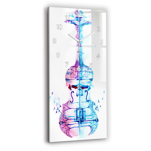 Reloj de cristal vertical Cello parque lago - espejomat.es
