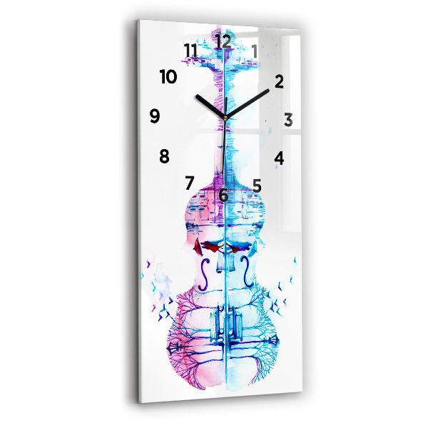 Reloj de cristal vertical Cello parque lago - espejomat.es
