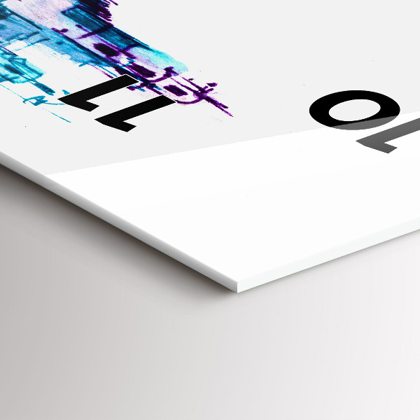 Reloj de cristal vertical Cello parque lago - espejomat.es