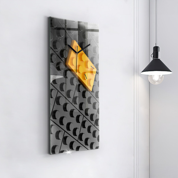 Reloj de vidrio vertical Bloques de juguete - espejomat.es