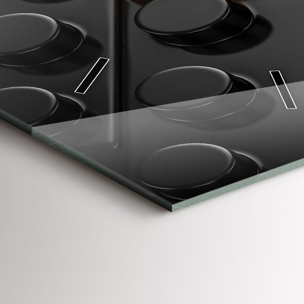 Reloj de vidrio vertical Bloques de juguete - espejomat.es