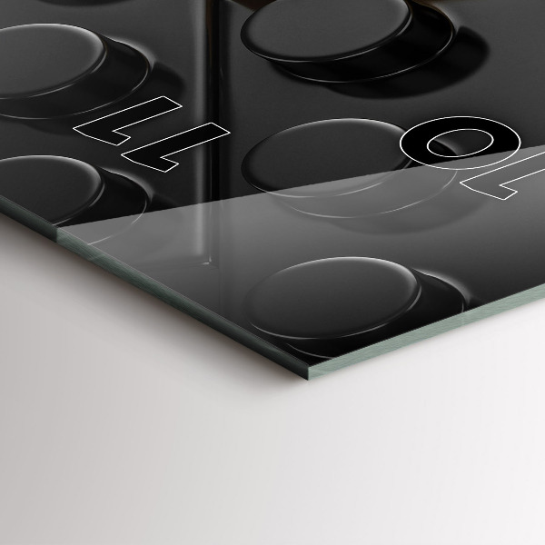 Reloj de vidrio vertical Bloques de juguete - espejomat.es