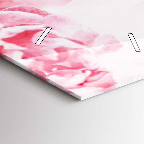 Reloj de cristal vertical Flores en flor - espejomat.es