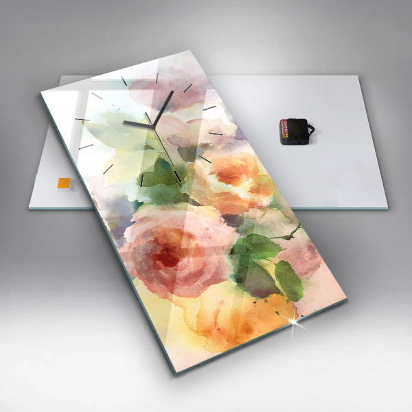 Reloj de vidrio vertical Visualización de la naturaleza - espejomat.es