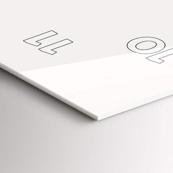 Reloj de cristal vertical Jazz en Nueva York - espejomat.es