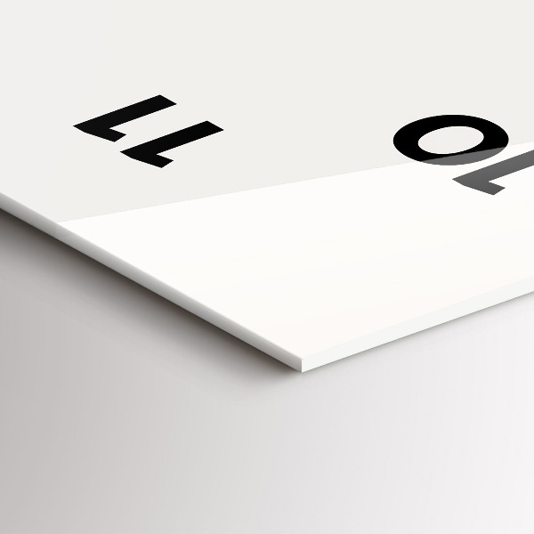 Reloj de cristal vertical Jazz en Nueva York - espejomat.es