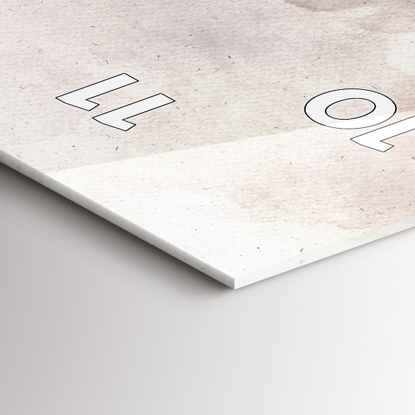 Reloj de vidrio vertical Caras abstractas - espejomat.es