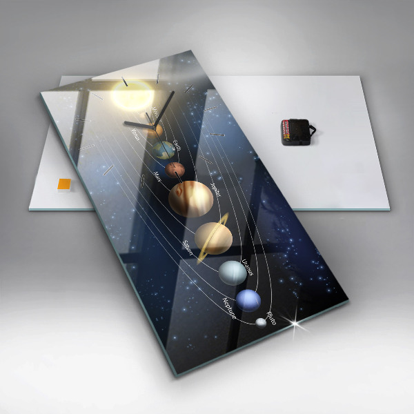 Reloj vertical Sistema solar - espejomat.es