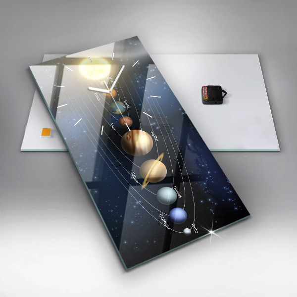 Reloj vertical Sistema solar - espejomat.es