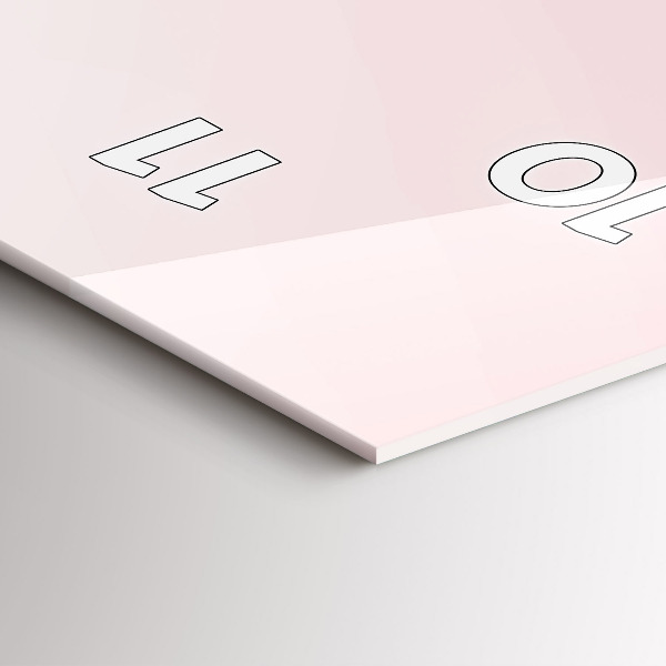 Reloj vertical Love yourself lettering - espejomat.es