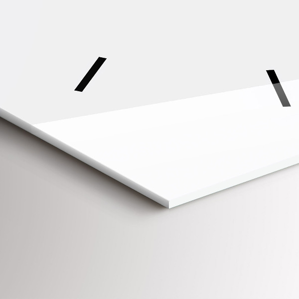 Reloj de vidrio vertical Inscripción Be yourself - espejomat.es