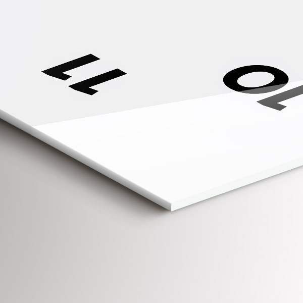 Reloj de vidrio vertical Inscripción Be yourself - espejomat.es