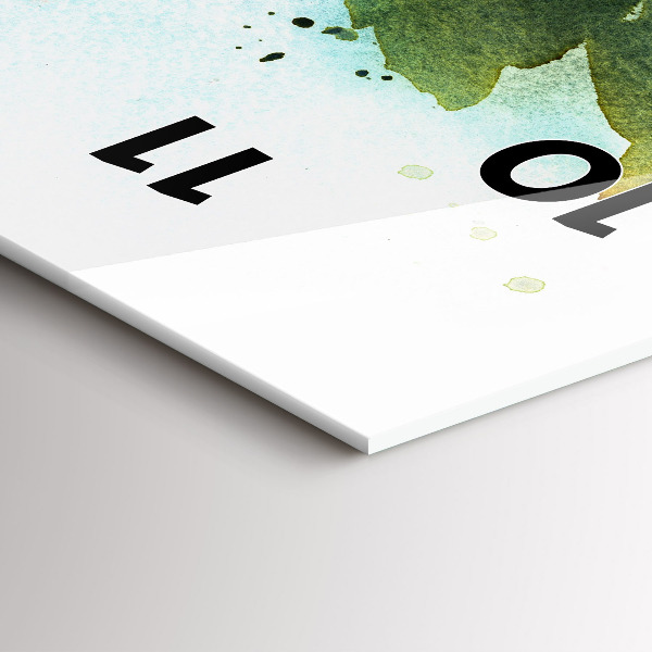 Reloj vertical Rosas en un jarrón acuarela - espejomat.es