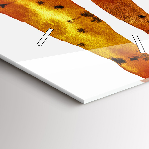 Reloj de cristal vertical Ilustración de zanahorias - espejomat.es