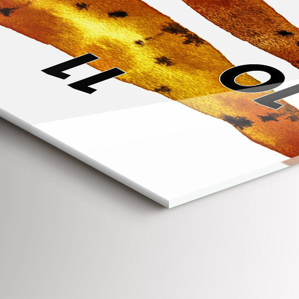 Reloj de cristal vertical Ilustración de zanahorias - espejomat.es