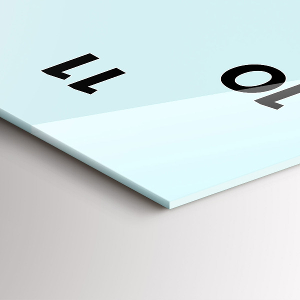 Reloj de vidrio vertical Divertido gato con gafas - espejomat.es