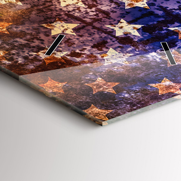 Reloj vertical Bandera de EE.UU. en estilo vintage - espejomat.es