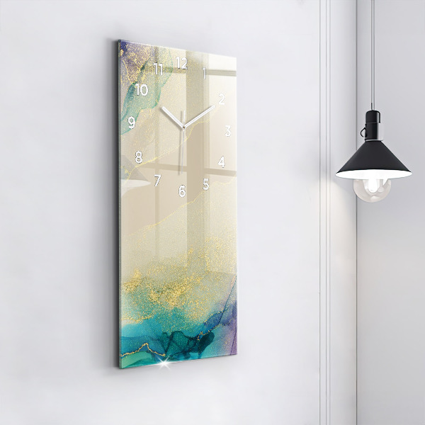 Reloj de cristal vertical Abstracción de color - espejomat.es