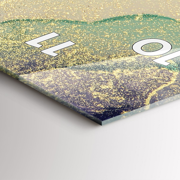 Reloj de cristal vertical Abstracción de color - espejomat.es