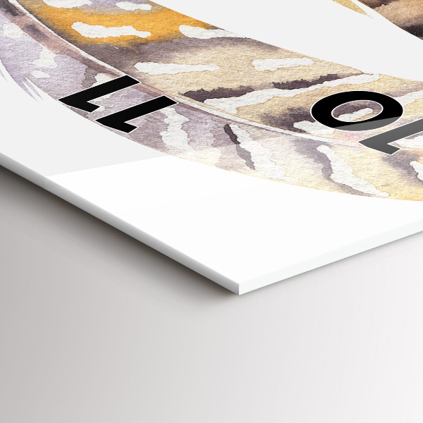 Reloj de cristal vertical Ilustración de arte retro - espejomat.es