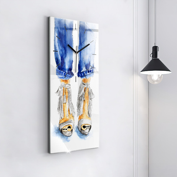 Reloj de cristal vertical Alfileres de mujer - espejomat.es