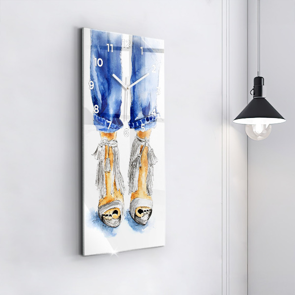 Reloj de cristal vertical Alfileres de mujer - espejomat.es