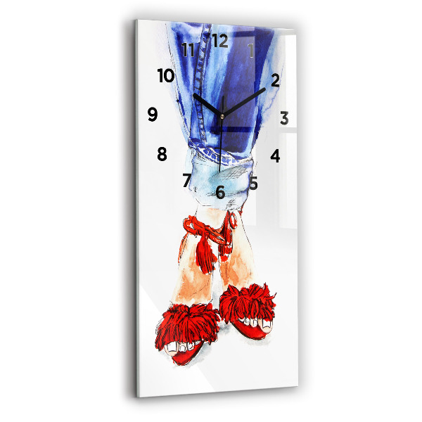 Reloj de vidrio vertical Alfileres de mujer - espejomat.es