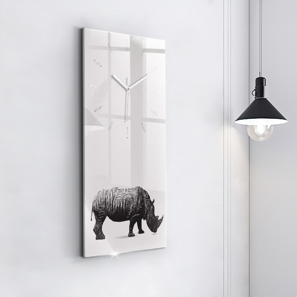 Reloj vertical Rinoceronte lineal - espejomat.es