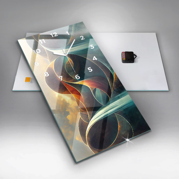 Reloj de cristal vertical Cascada - espejomat.es