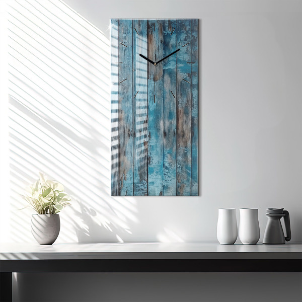 Reloj vertical Tablas azules - espejomat.es