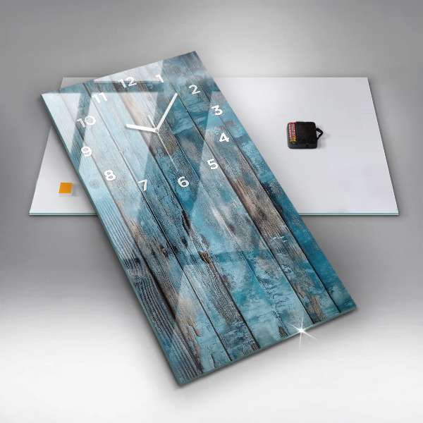 Reloj vertical Tablas azules - espejomat.es