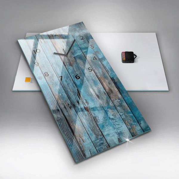Reloj vertical Tablas azules - espejomat.es