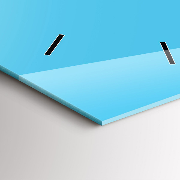 Reloj de vidrio vertical Dibujo de bombilla - espejomat.es