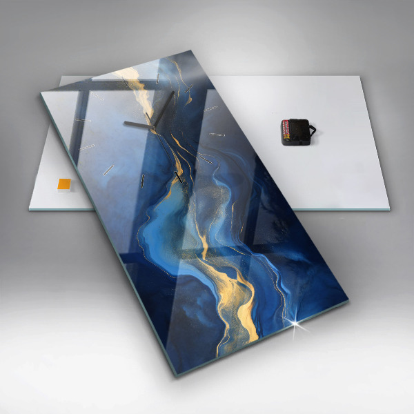 Reloj vertical Mármol azul - espejomat.es