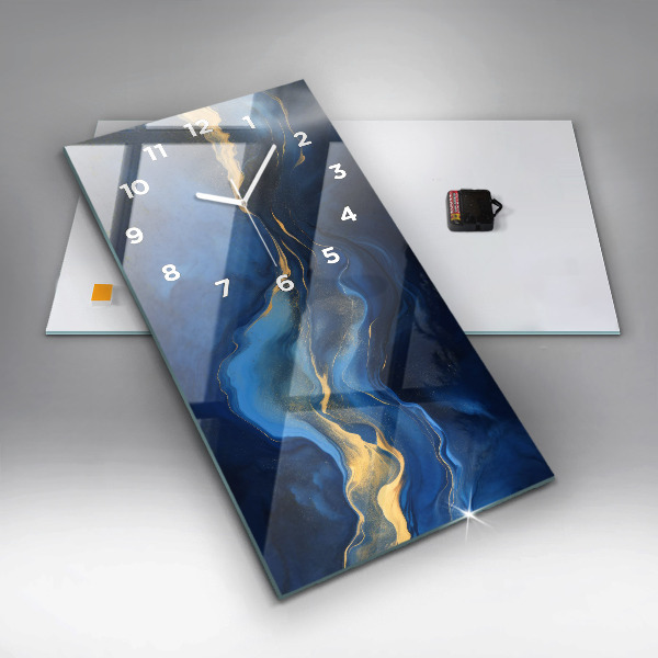 Reloj vertical Mármol azul - espejomat.es