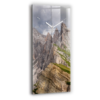 Reloj de cristal vertical Montañas rocosas - espejomat.es