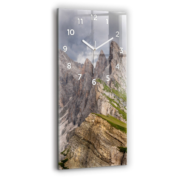 Reloj de cristal vertical Montañas rocosas - espejomat.es