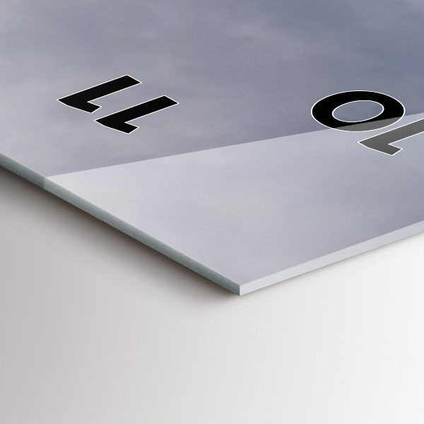 Reloj de cristal vertical Montañas rocosas - espejomat.es