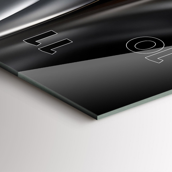 Reloj de vidrio vertical Abstracto - espejomat.es